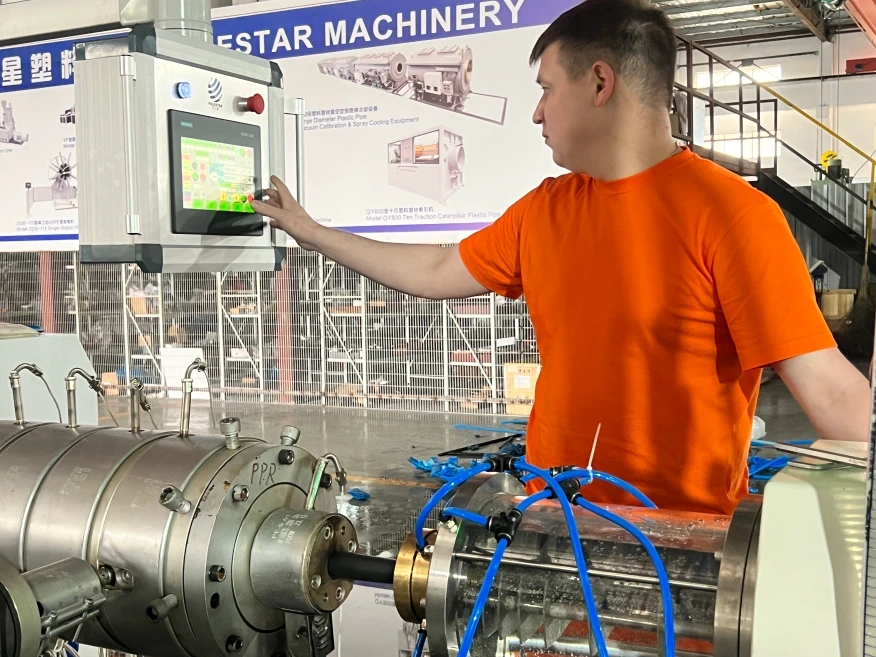 Customer project 6 Plastic pipe machinery customer project 6