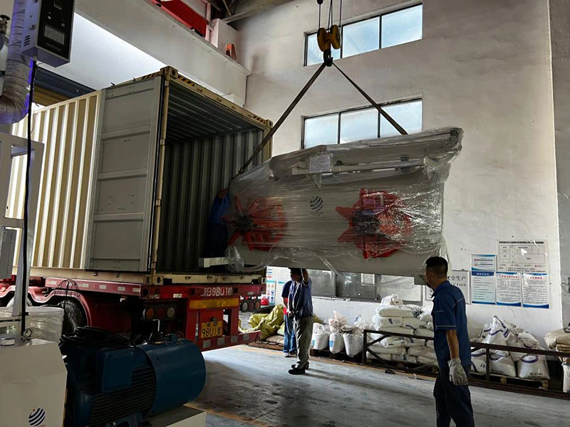 Polestar Machinery delivery and container loading Plastic extrusion equipment shipment and container loading service