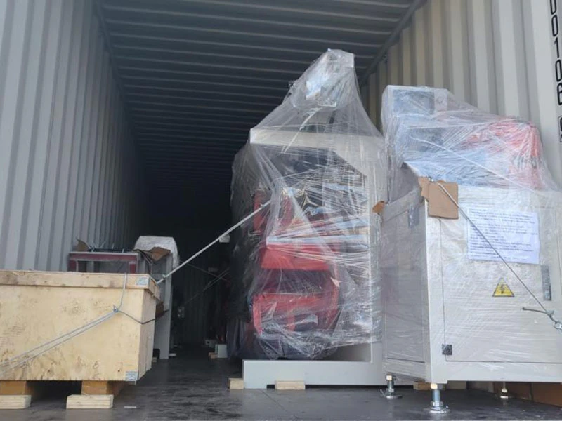 Polestar Machinery delivery and container loading Polestar Machinery export shipment for plastic pipe extrusion line
