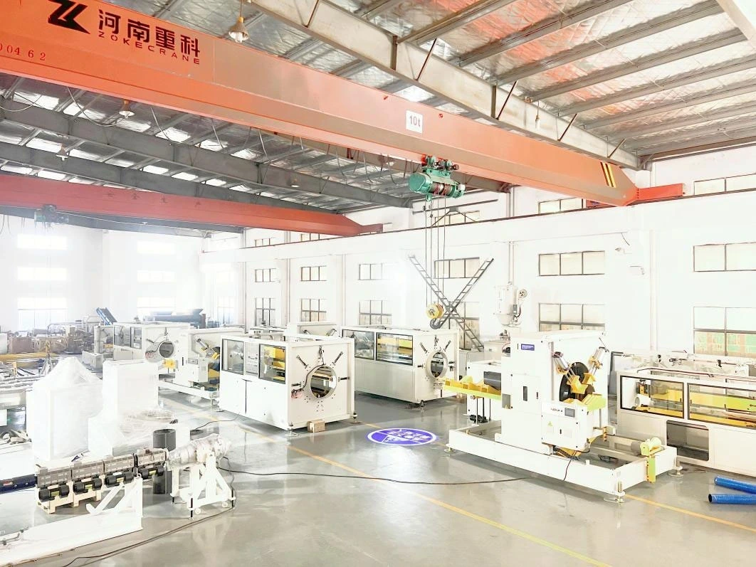 Polestar factory strength Polestar machinery assembly workshop for plastic pipe extrusion lines