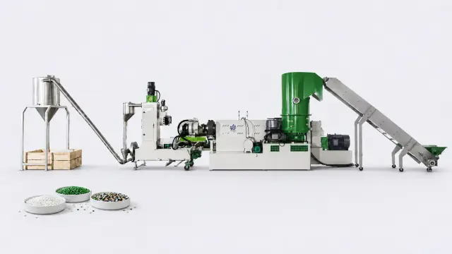 Plastic granulating line Plastic granulating line