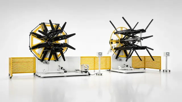 Plastic pipe coiler and uncoiler Plastic pipe coiler and uncoiler
