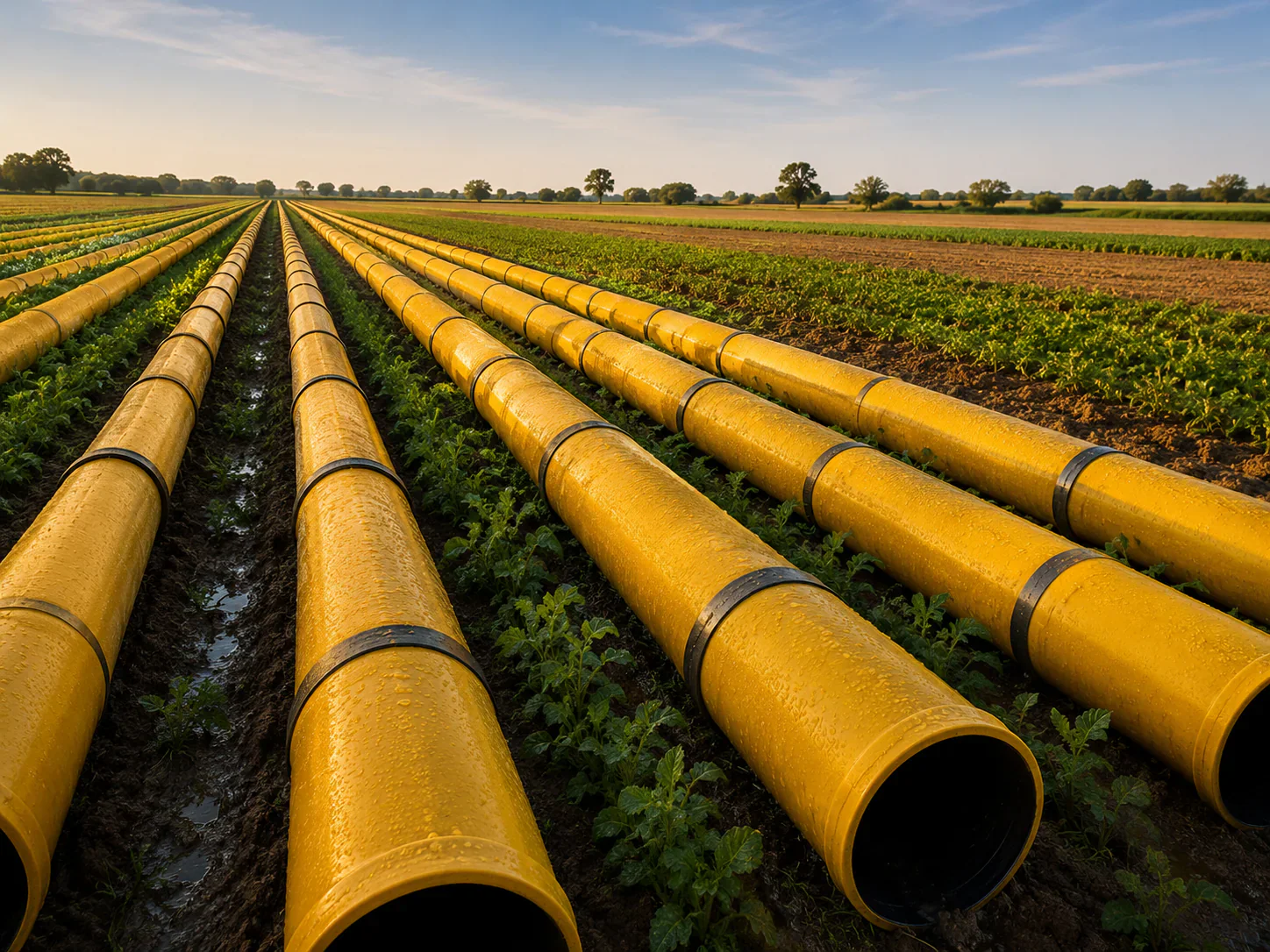 Agricultural irrigation pipe application Agricultural irrigation pipe application